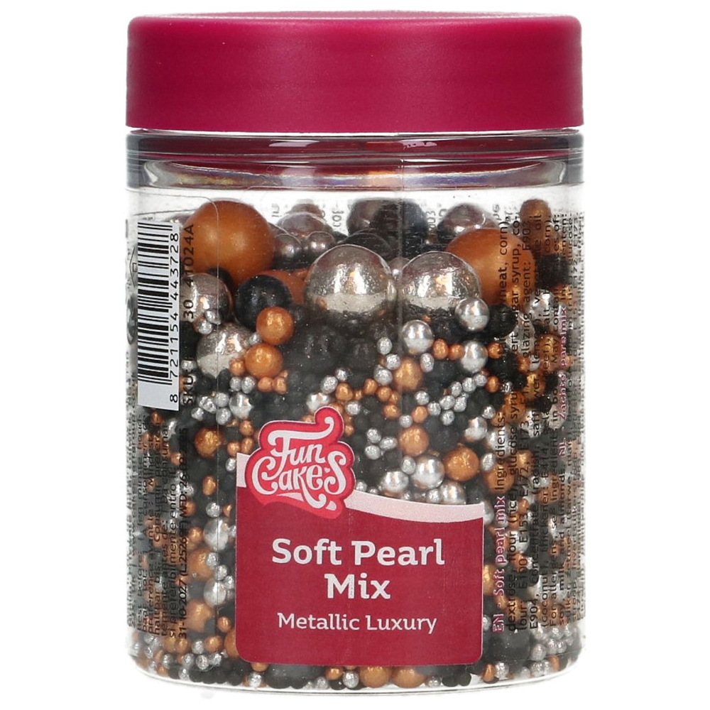 FUNCAKES SOFT PEARLS MIX METALLIC LUXURY 80G