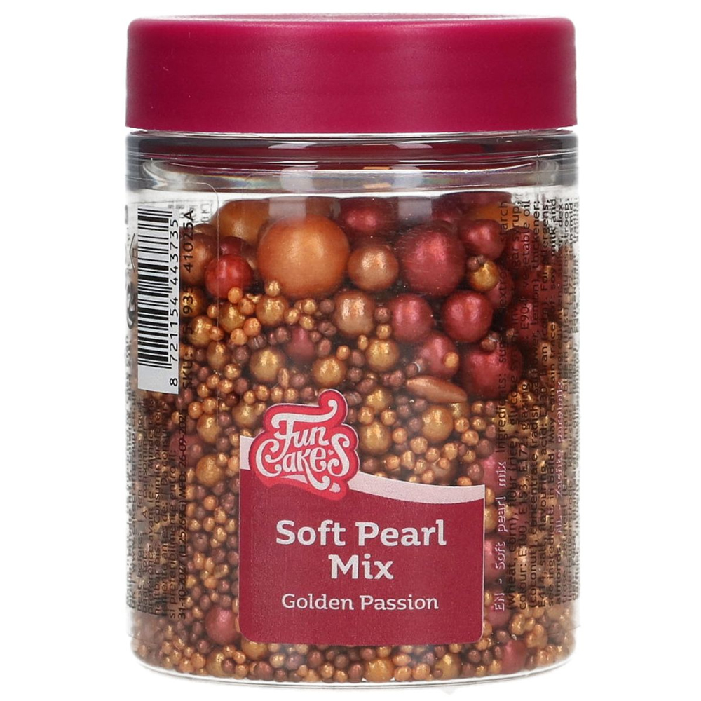 FUNCAKES SOFT PEARLS MIX GOLDEN PASSION 80G