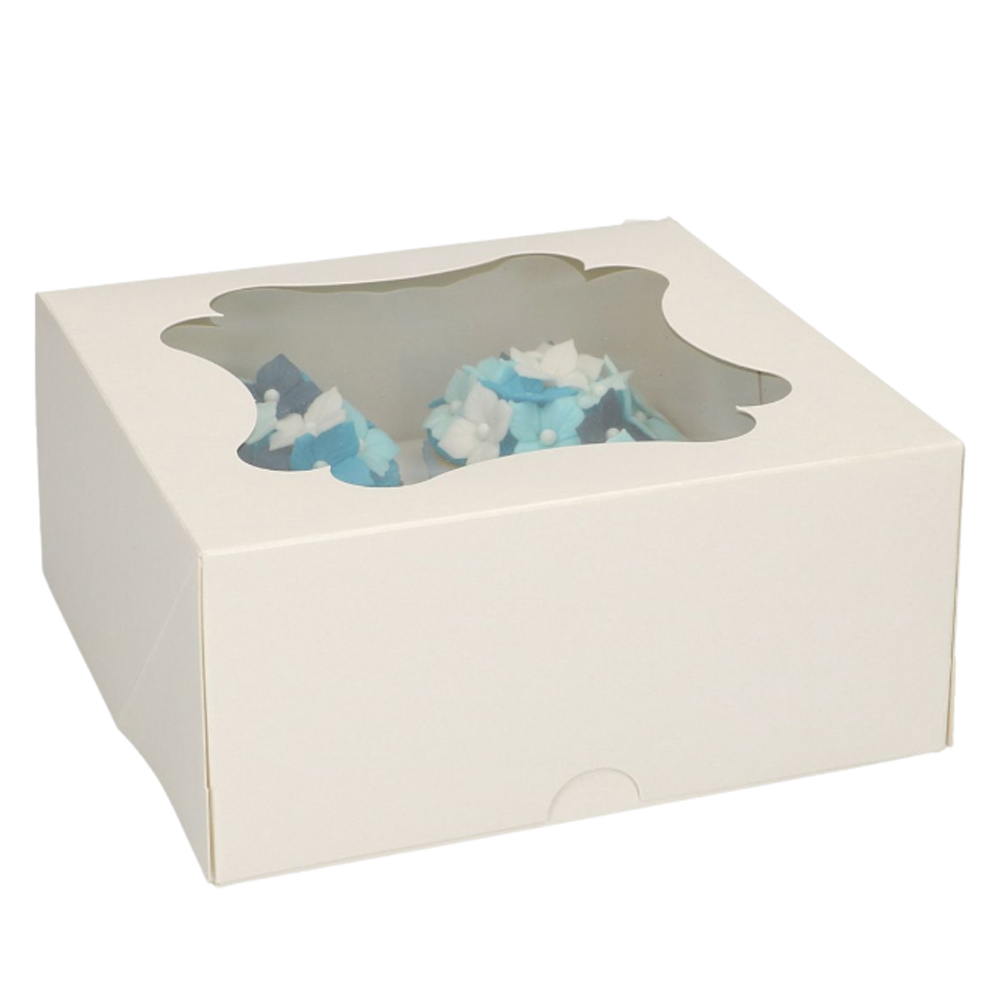 FUNCAKES CUPCAKE BOX WHITE 4