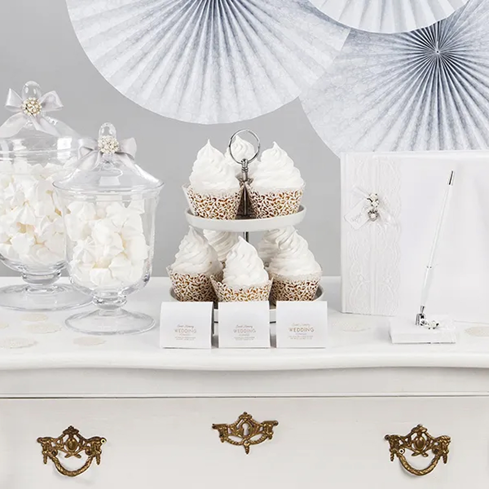 CUPCAKE WRAPPERS WHITE 5.5 X 8.5CM 10PCS - Image 3