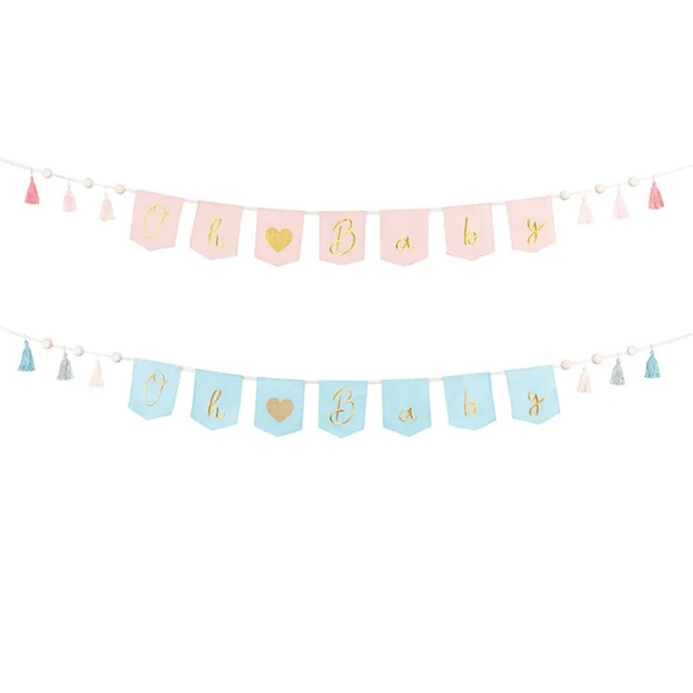 BANNER OH BABY WITH TASSELS 2.5M