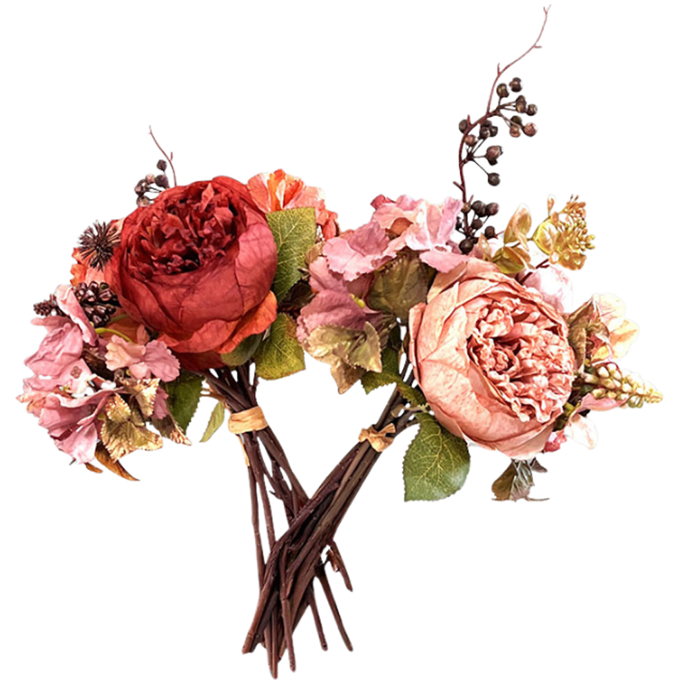 SORTMENT BOUQUET COMPLET DARK PINK 40CM