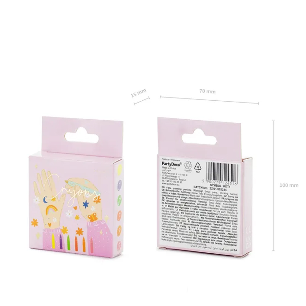 FACE PAINT CRAYONS 6PCS - Image 4