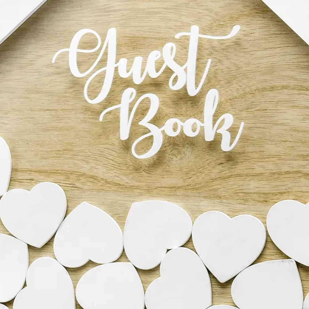 WOODEN GUEST BOOK 30.5X43CM - Image 2