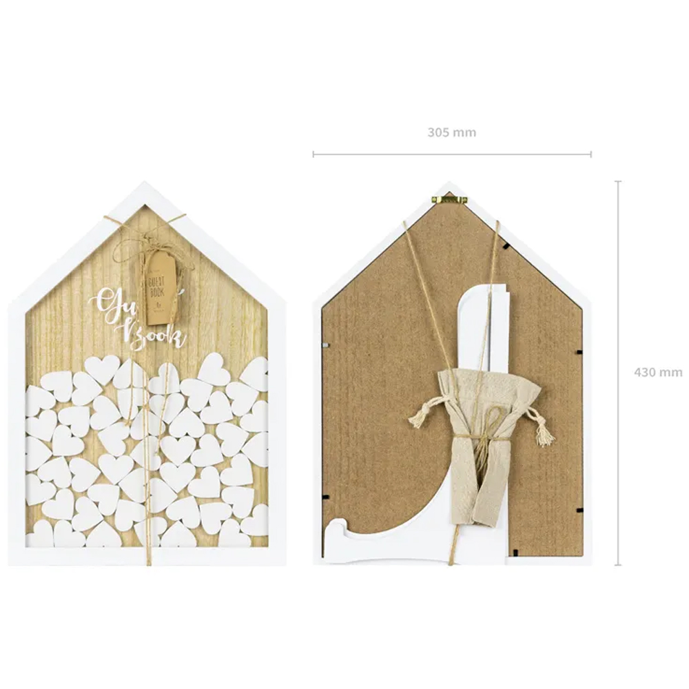 WOODEN GUEST BOOK 30.5X43CM - Image 3