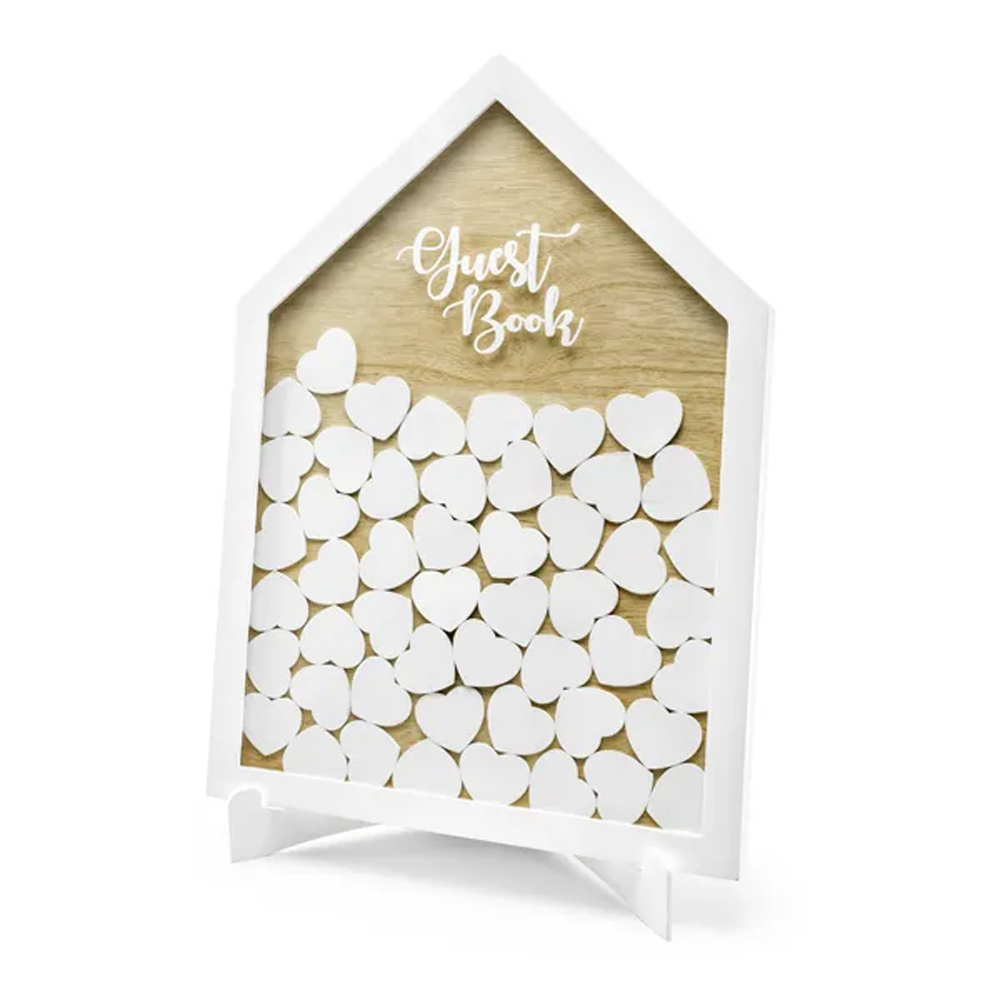 WOODEN GUEST BOOK 30.5X43CM