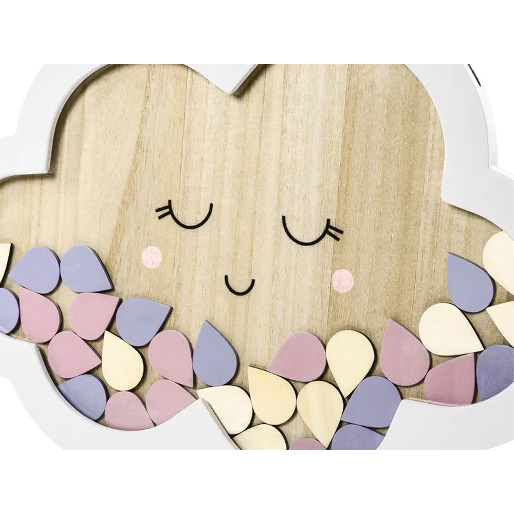 WOODEN GUEST BOOK - CLOUD 30.5X43CM - Image 2