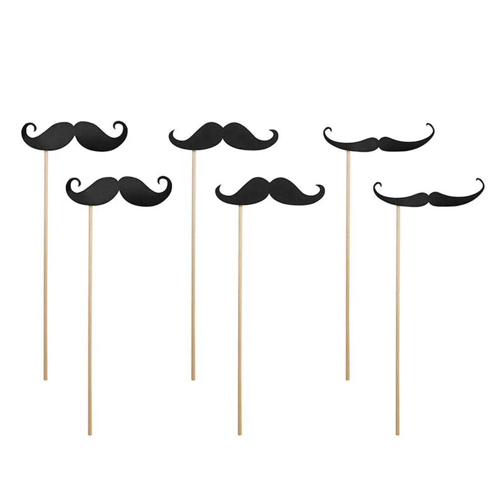 PROPS MOUSTACHE 6PCS
