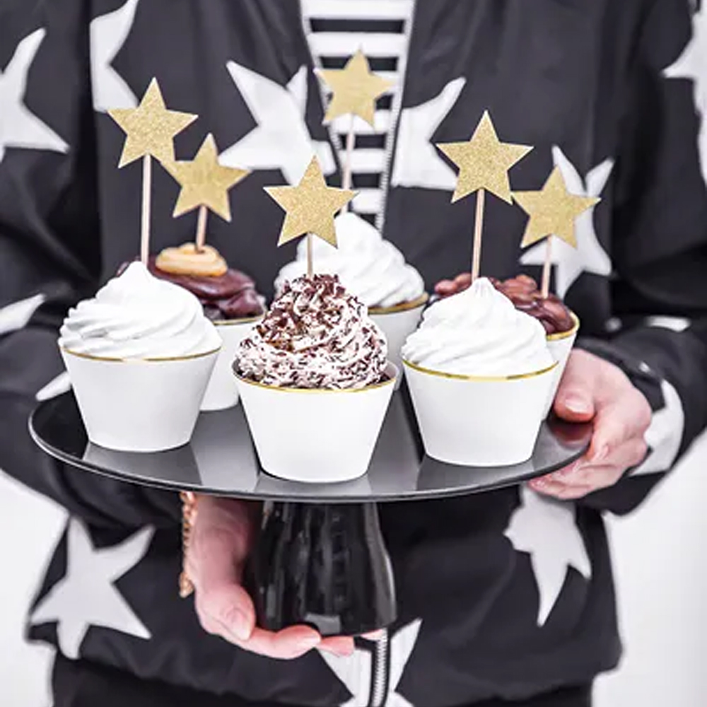 CUPCAKE TOPPERS - STARS 11.5CM 6PCS - Image 2
