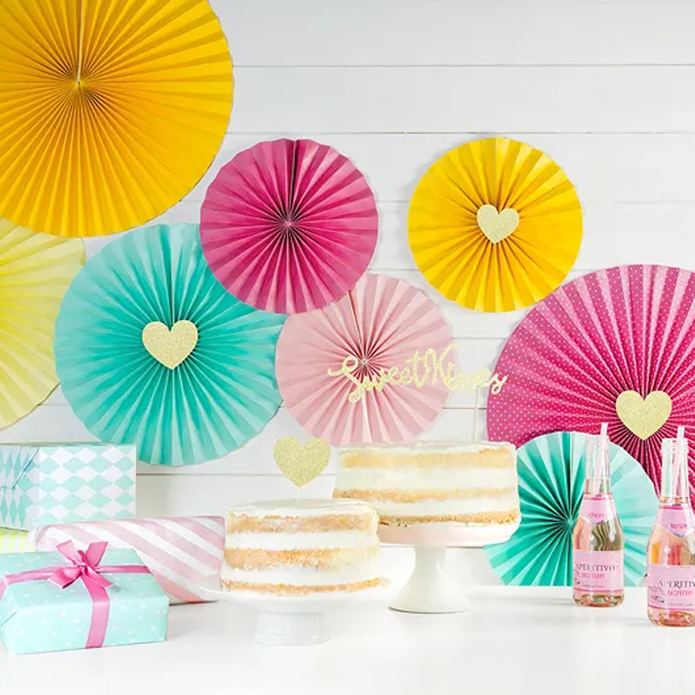 CUPCAKE TOPPERS SWEET LOVE - HEARTS 6PCS - Image 3
