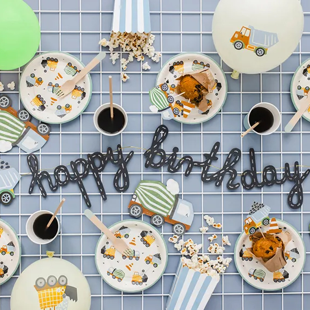 CUPCAKE TOPPERS CONSTRUCTION VEHICLES 4-7CM MIX 7PCS - Image 3