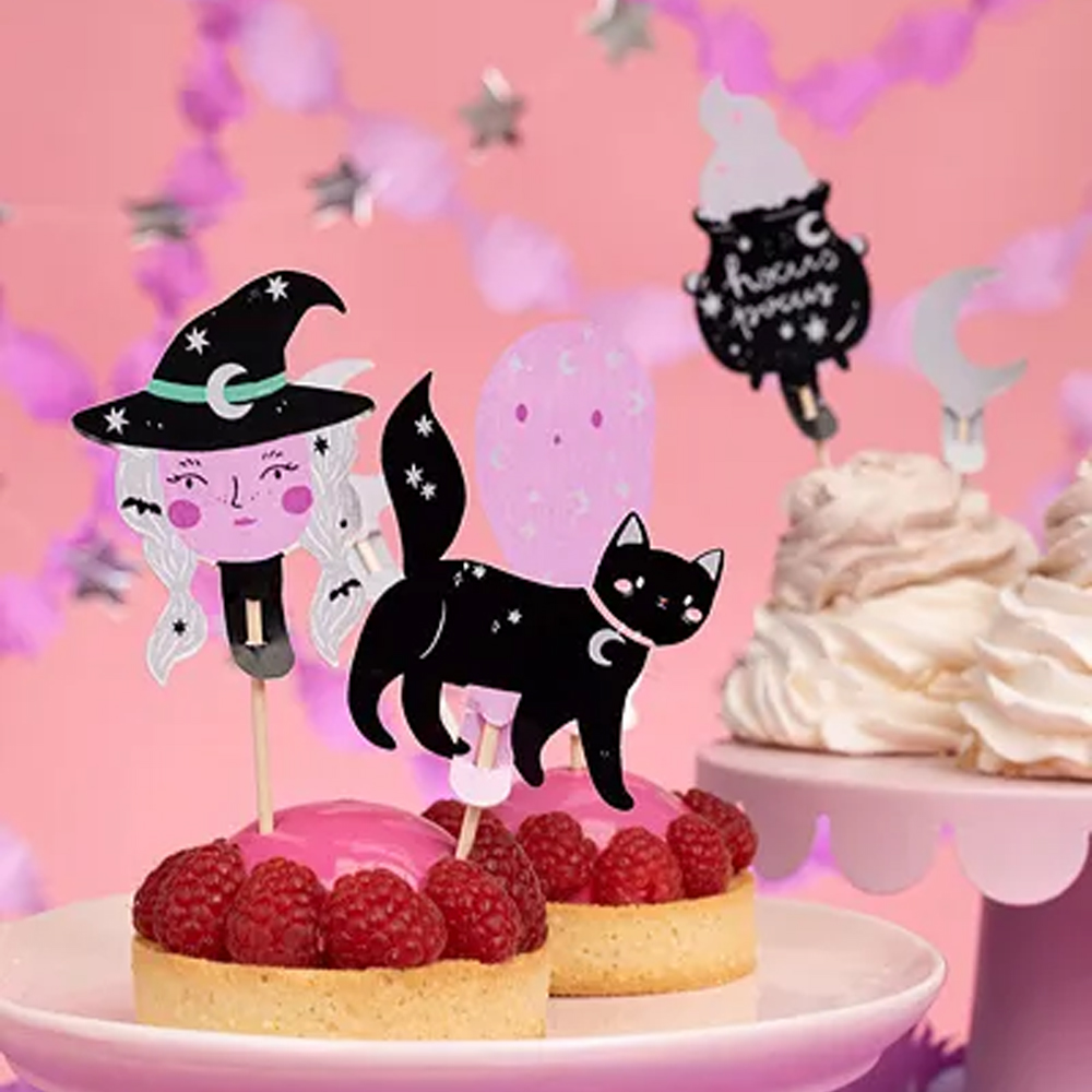 CUPCAKE TOPPERS HALLOWEEN 14CM MIX 6PCS - Image 2