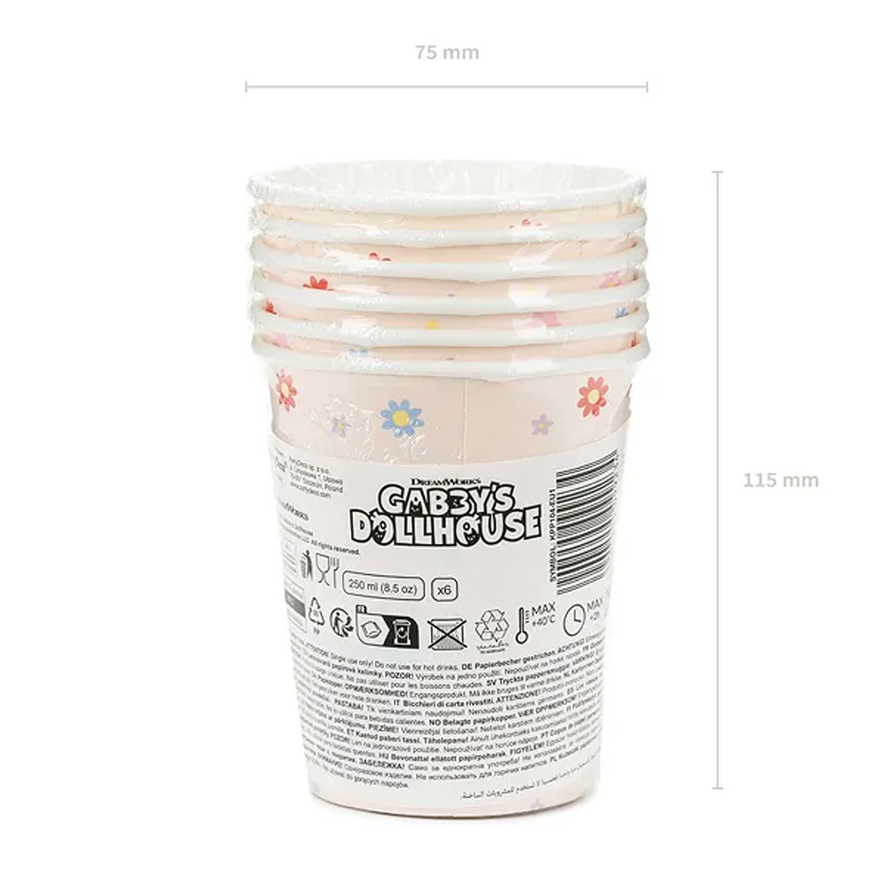 CUPS GABBY'S DOLLHOUSE MIX 250ML 6PCS - Image 6