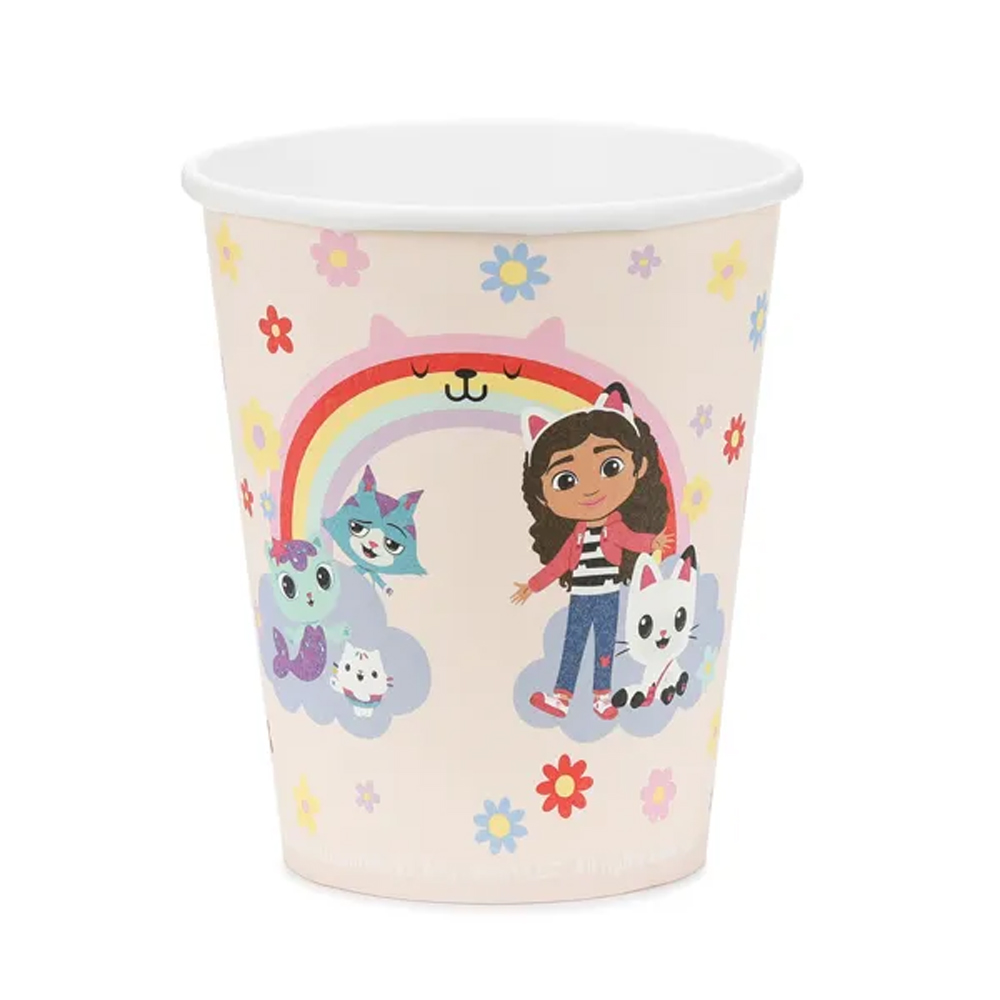 CUPS GABBY'S DOLLHOUSE MIX 250ML 6PCS