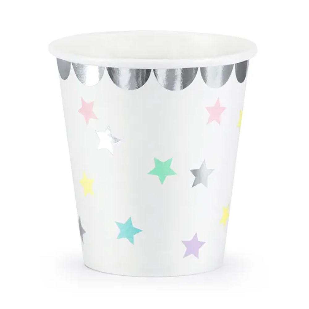 CUPS UNICORN - STARS 180ML 6PCS