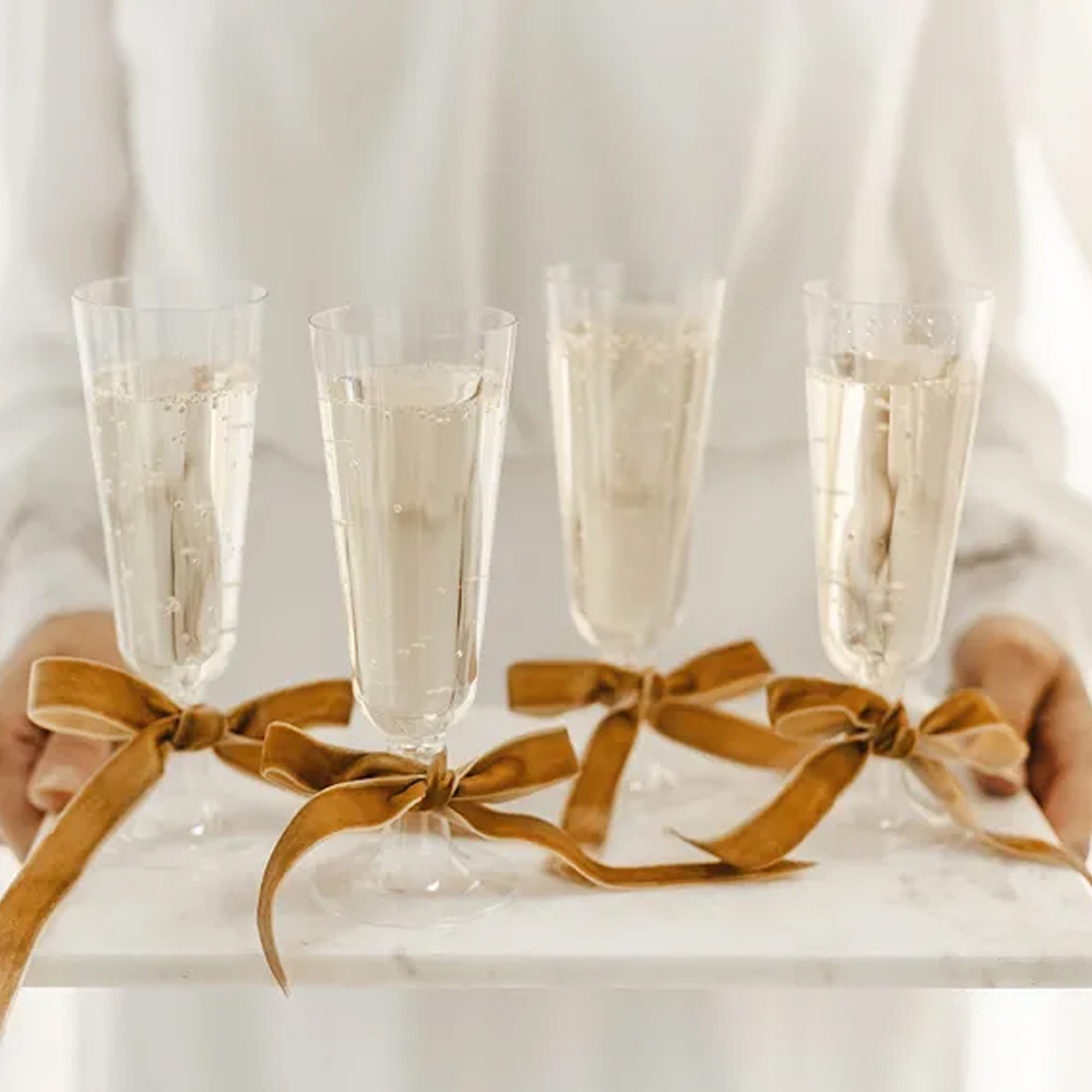 PLASTIC CHAMPAGNE GLASSES 150ML 8PCS - Image 2