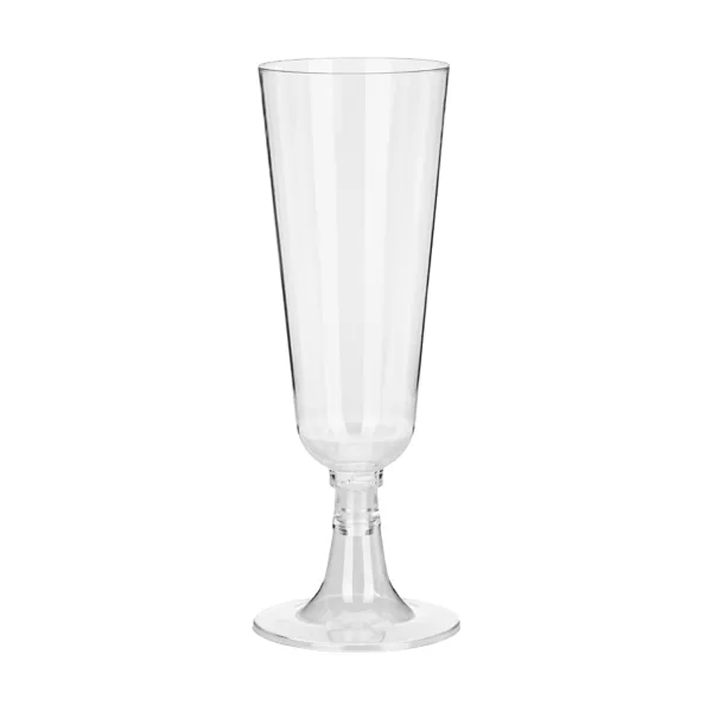 PLASTIC CHAMPAGNE GLASSES 150ML 8PCS