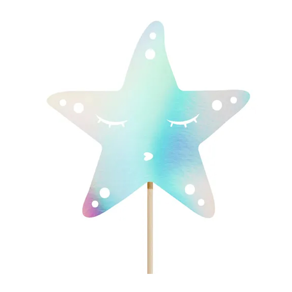 CAKE TOPPERS MERMAID IRIDESCENT 24.5CM 3PCS - Image 4