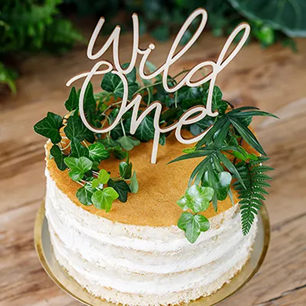 WOODEN TOPPER WILD ONE 22CM - Image 5