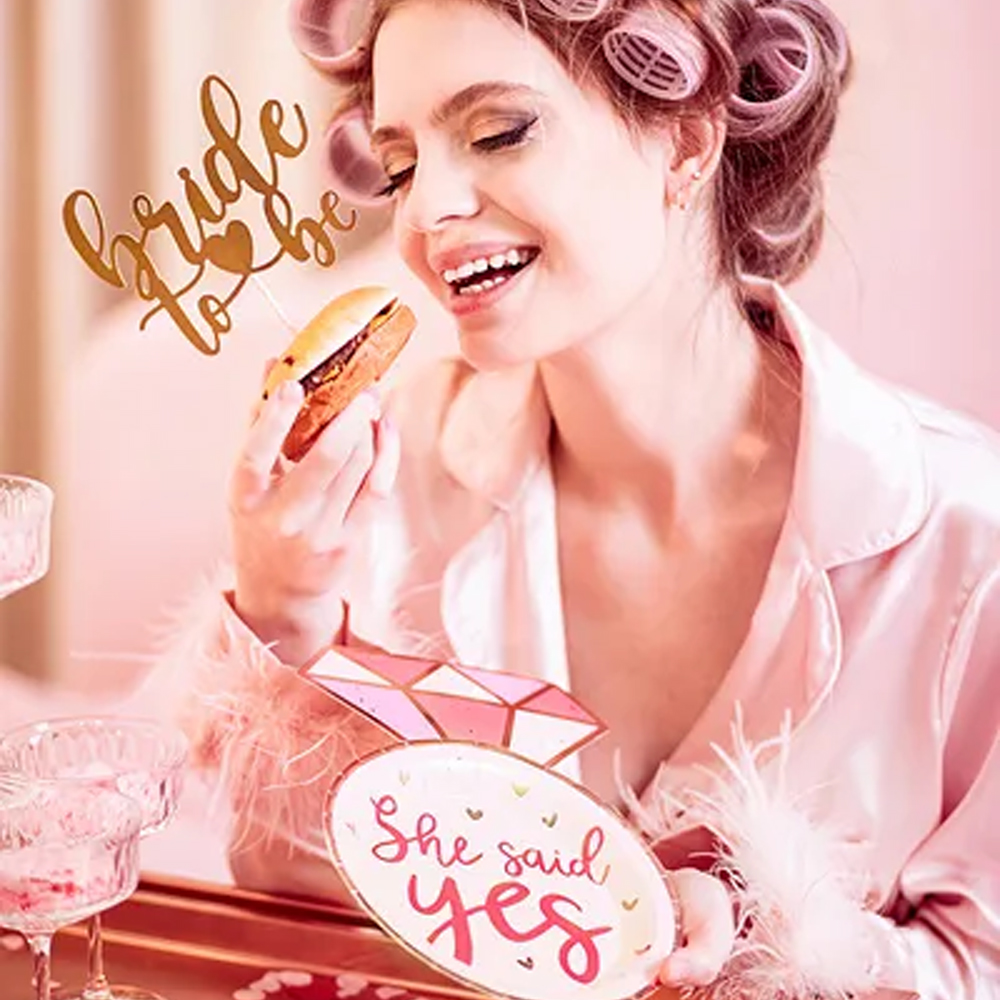 CAKE TOPPER BRIDE TO BE ROSE GOLD 17.5CM - Image 4