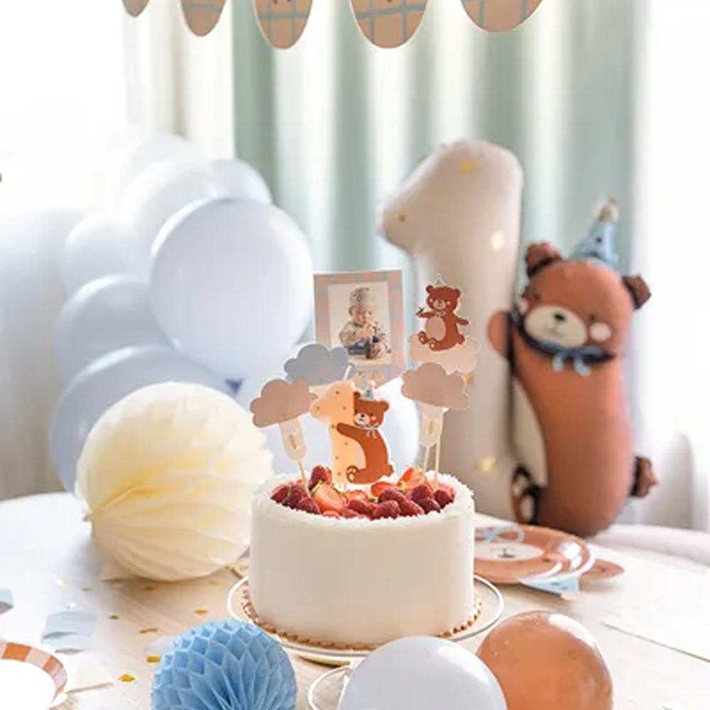 CAKE TOPPERS TEDDY BEAR 12-14CM 5PCS - Image 2