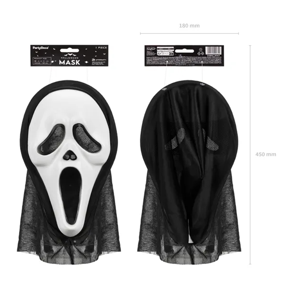 HALLOWEEN HOODED MASK 18X31CM - Image 4