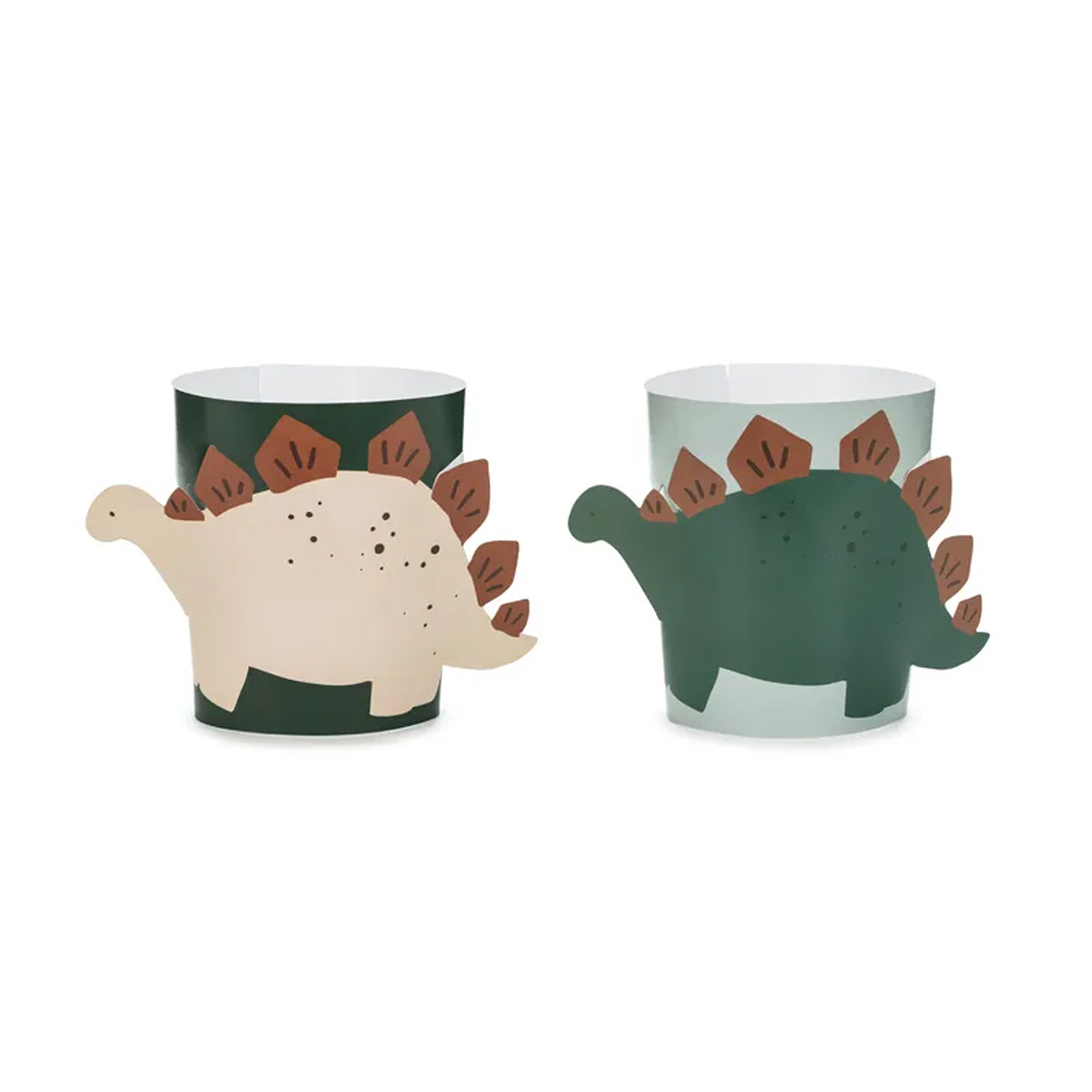 CUP SLEEVES 2 DESIGN DINOSAUR 6PCS
