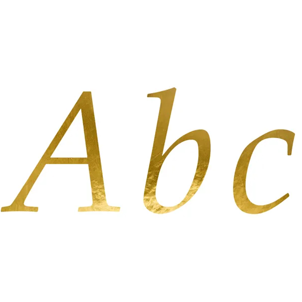 LETTER STICKERS GOLD 143 LETTERS AND 28 SIGNS 5 SHEETS