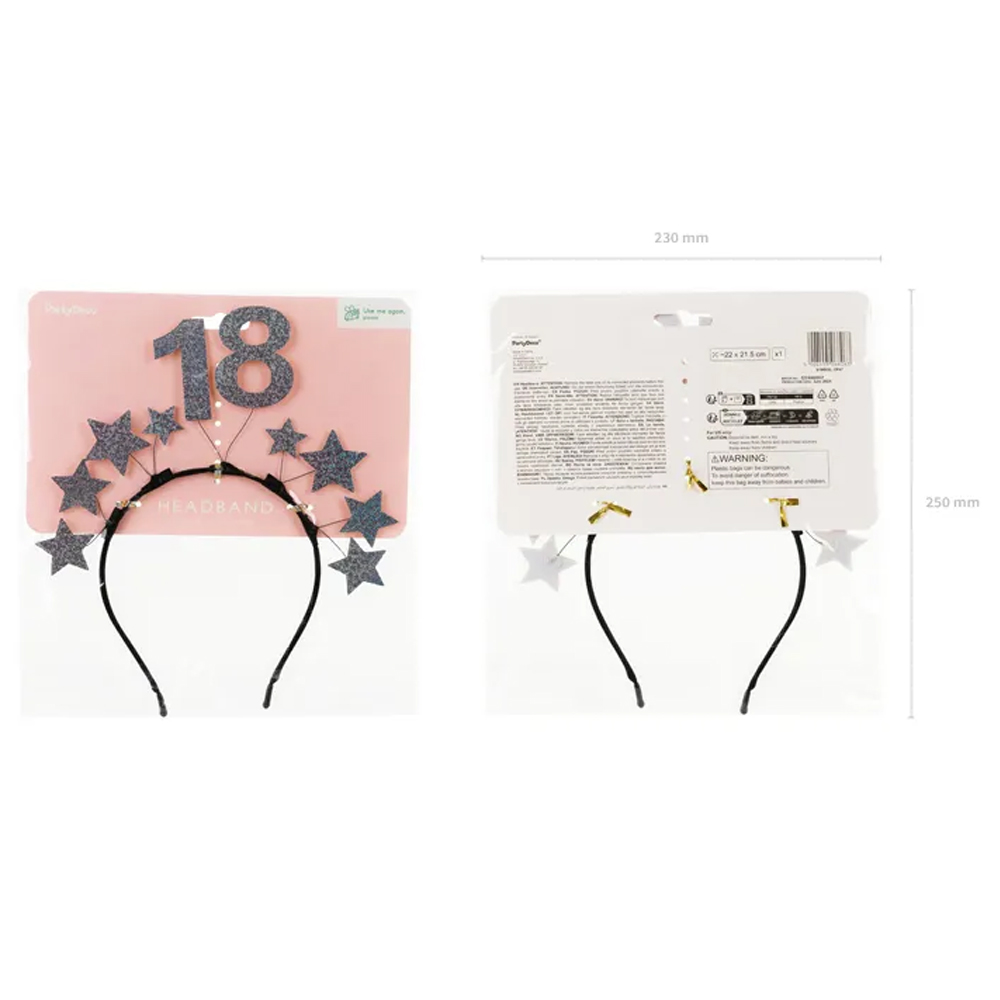 HEADBAND WITH STARS SILVER - Image 4