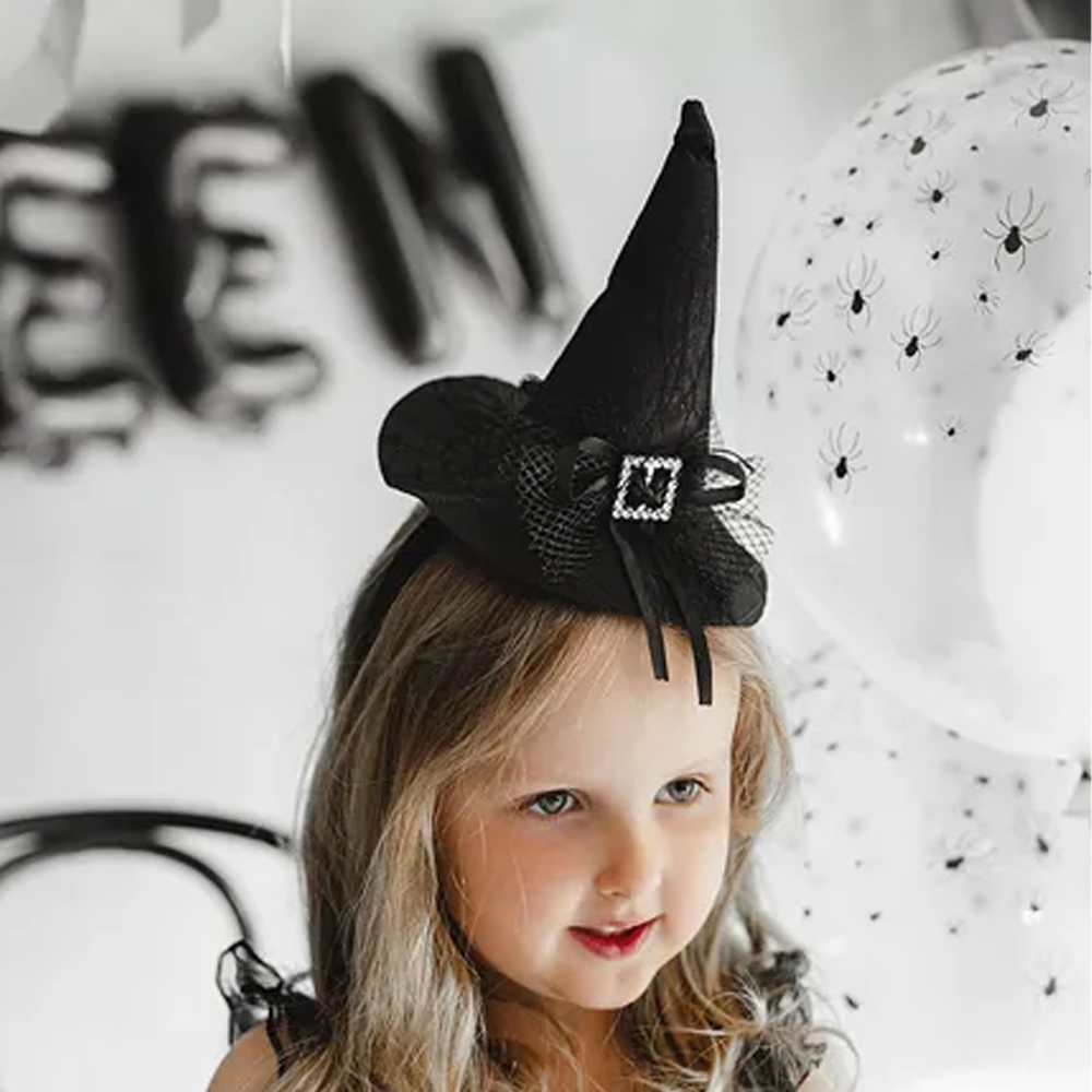 WITCH HAT HEADBAND BLACK 17X28CM - Image 4