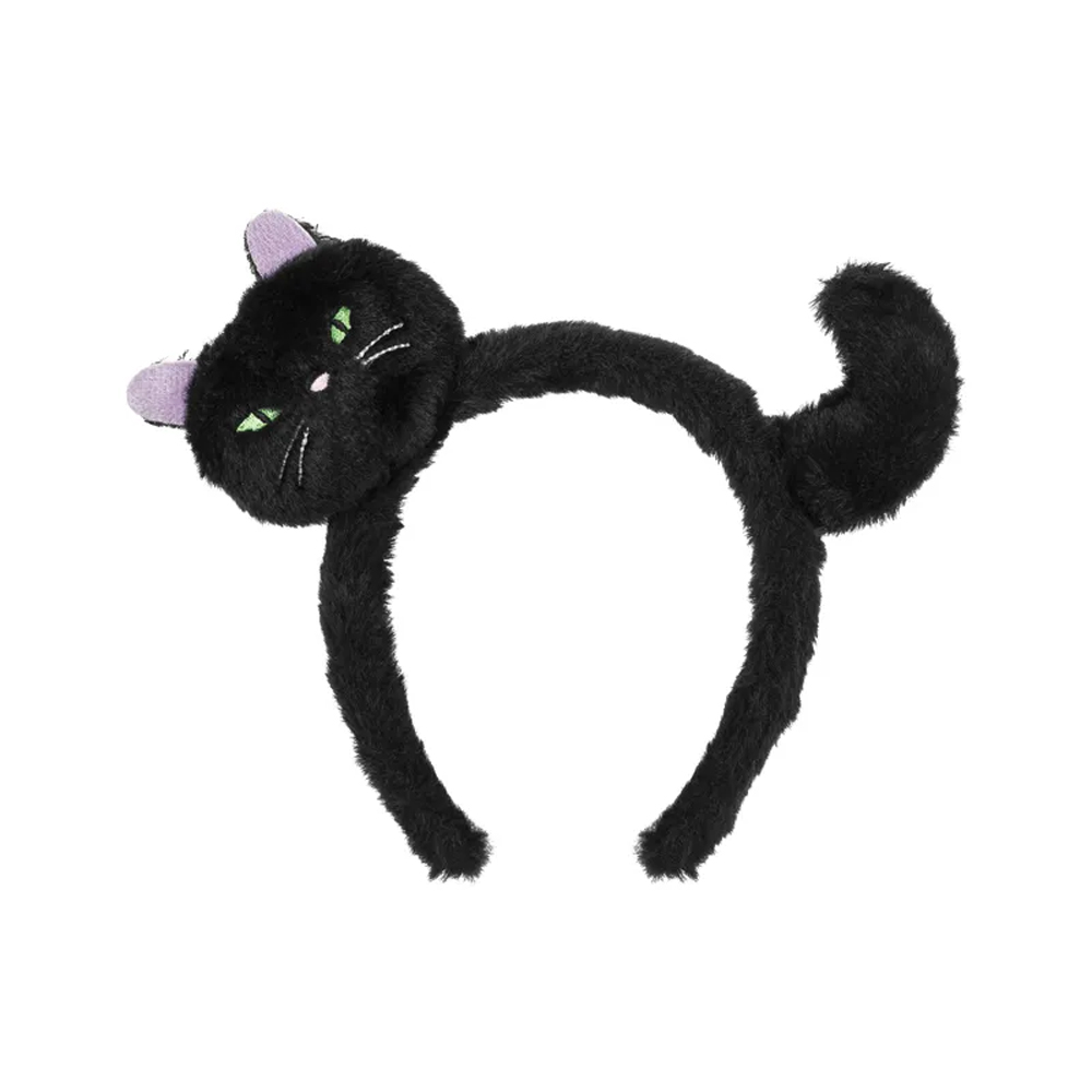 CAT HEADBAND BLACK 23.5X18CM