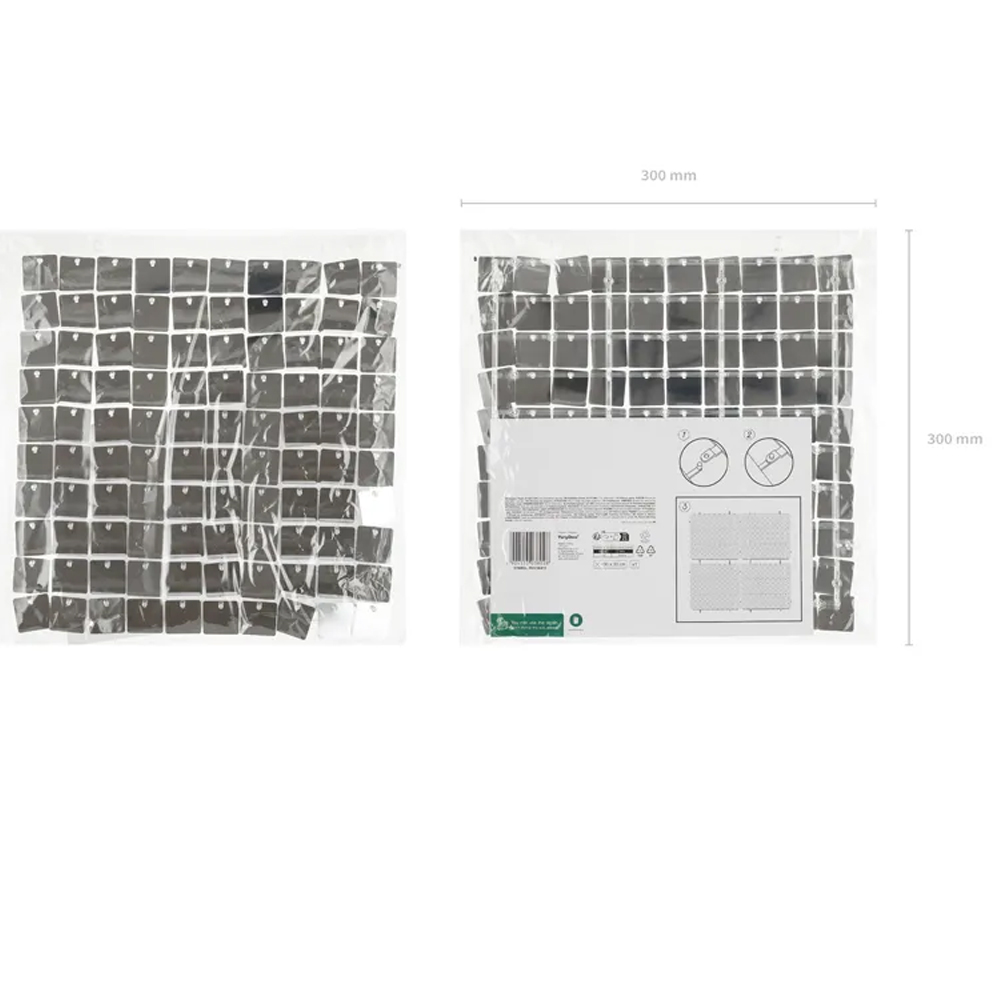 SEQUIN BACKDROP PANEL SQUARE-SHAPE COLOUR 30X30CM - Image 3