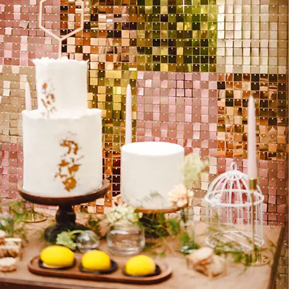 SEQUIN BACKDROP PANEL SQUARE-SHAPE COLOUR 30X30CM - Image 6
