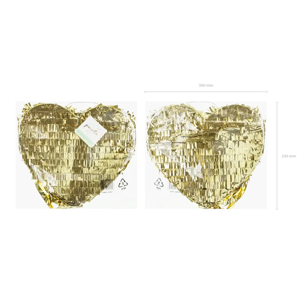 FOLDABLE PINATA LOVE HEART 36X32X10CM - Image 3