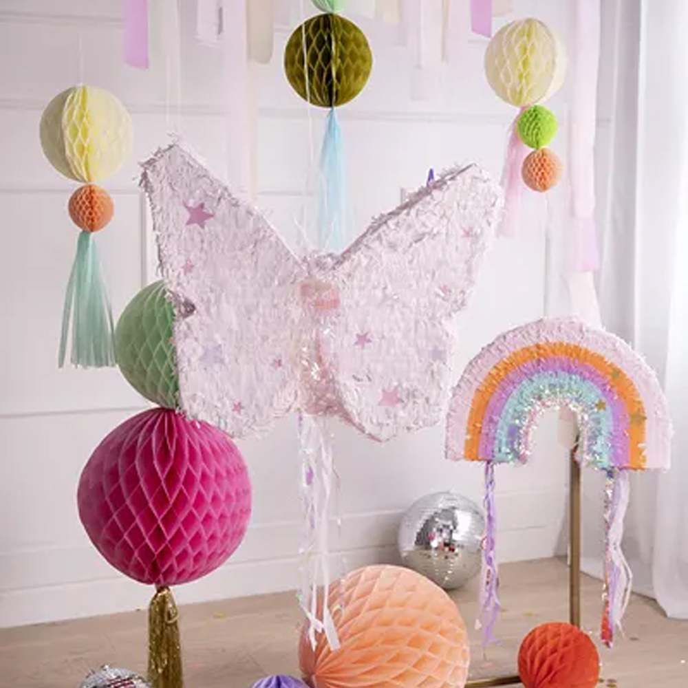 FOLDABLE PINATA BUTTERFLY 58X48X10CM - Image 2