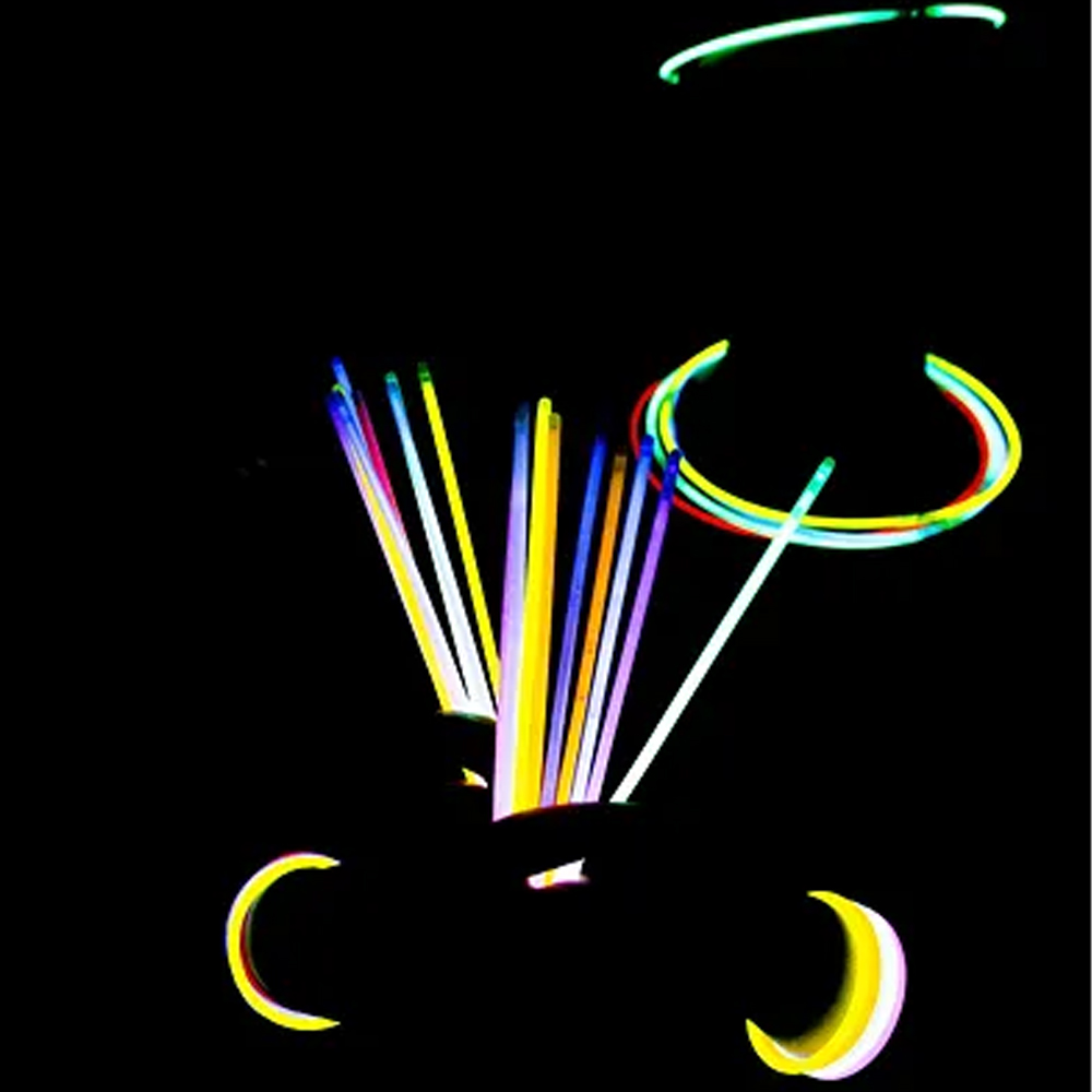 FLUORESCENT GLOW STICKS MULTICOLOUR 20CM 100PCS - Image 3