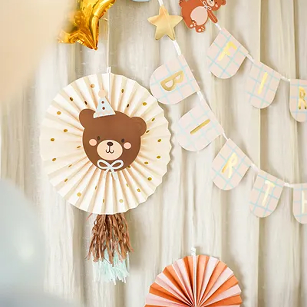 DECORATIVE ROSETTES BEAR SET 30-35CM 2PCS - Image 2