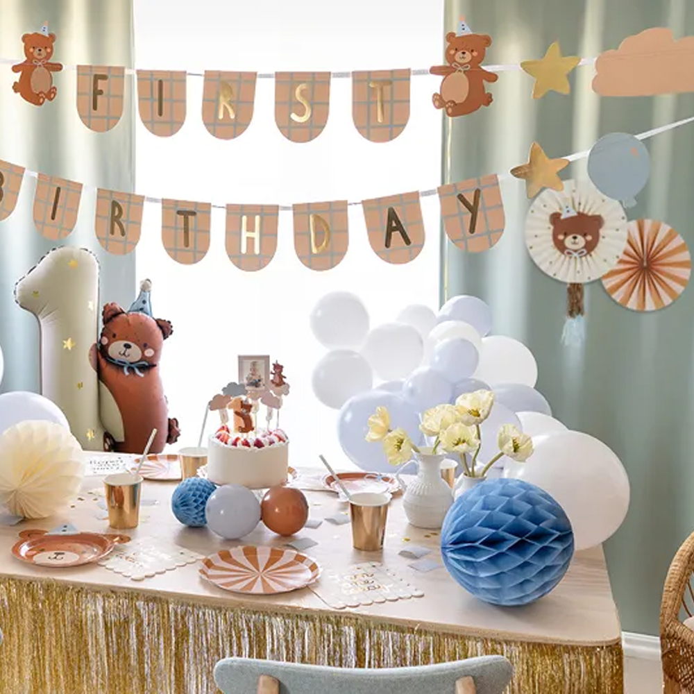 DECORATIVE ROSETTES BEAR SET 30-35CM 2PCS - Image 3