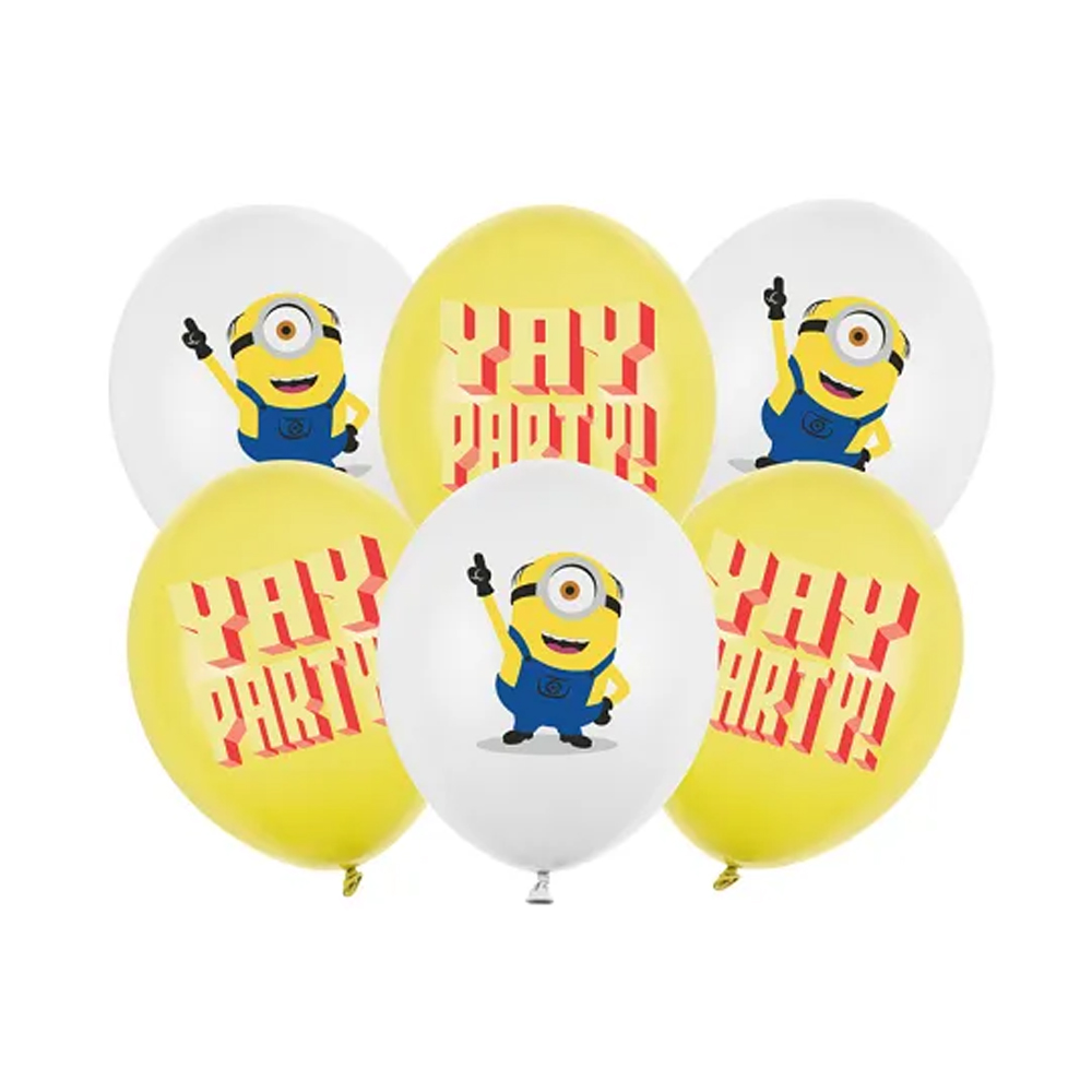 STRONG BALLOONS MINIONS 30CM 6PCS