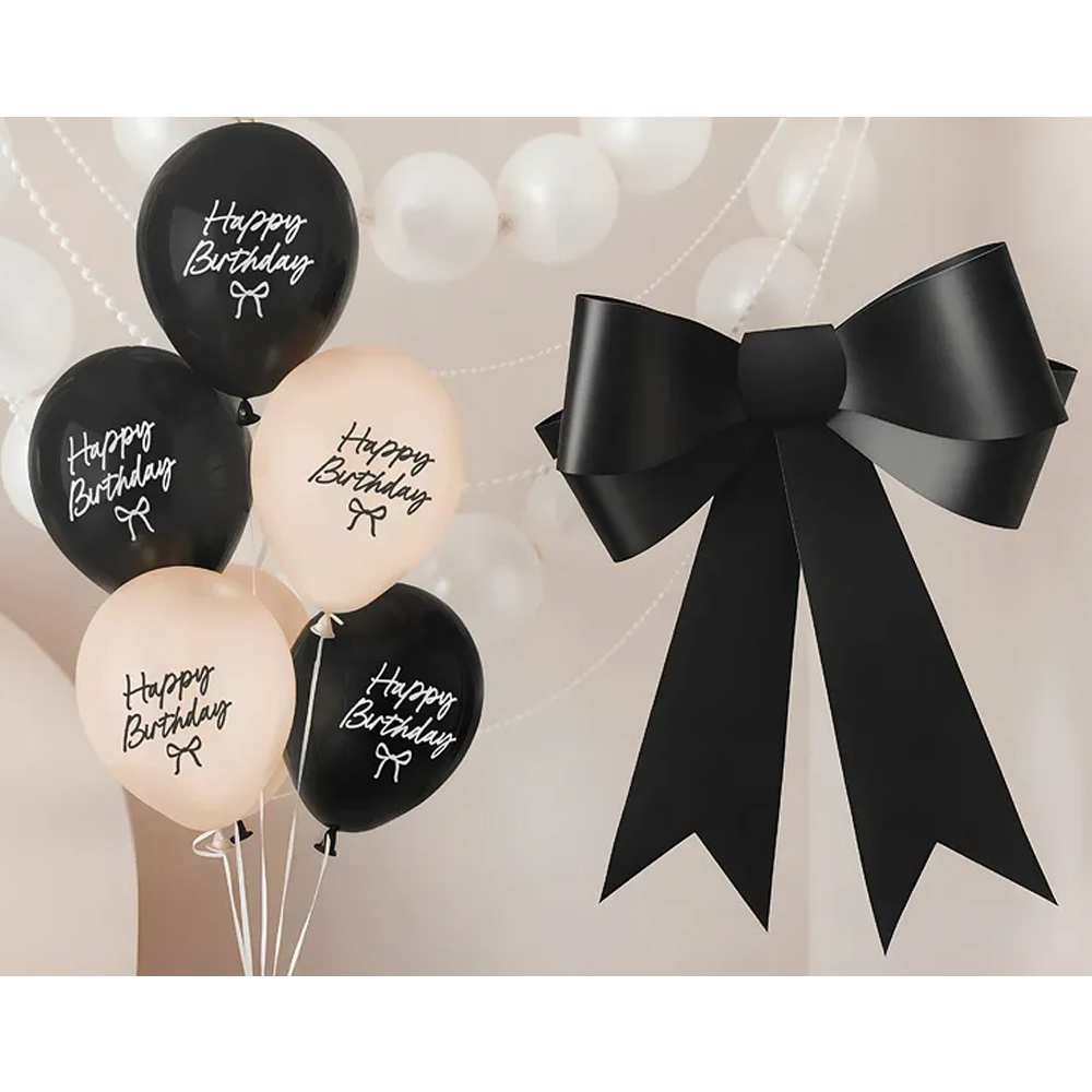 STRONG BALLOONS HAPPY BIRTHDAY BOWS 30CM 6PCS - Image 2