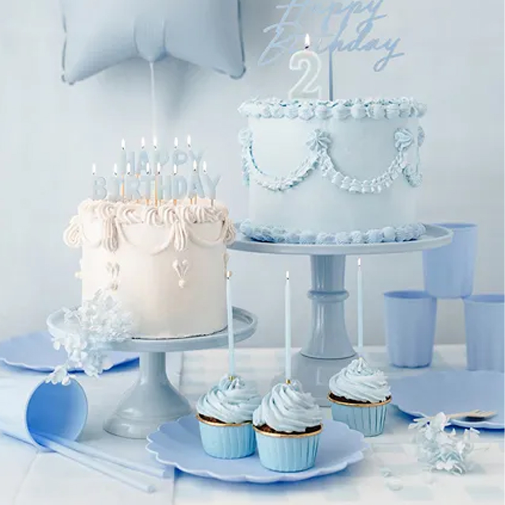 PLAIN BIRTHDAY CANDLES 14CM 12PCS - Image 2