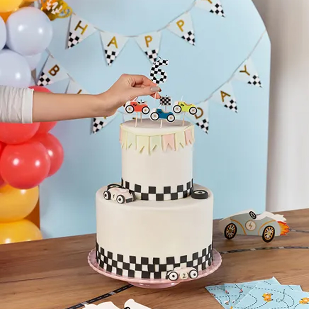 BIRTHDAY CANDLES RACING CARS 2-3CM 5PCS - Image 3