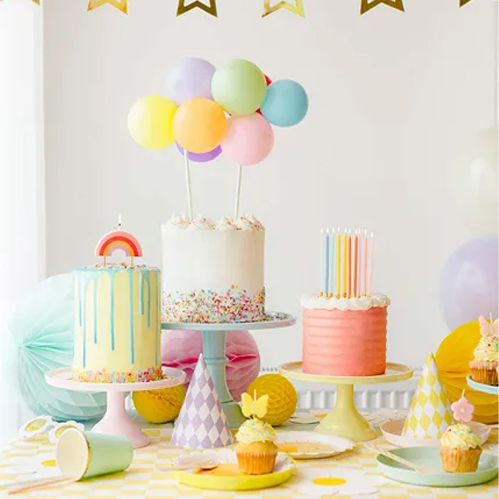 BIRTHDAY CANDLE RAINBOW 4.5CM MIX - Image 3