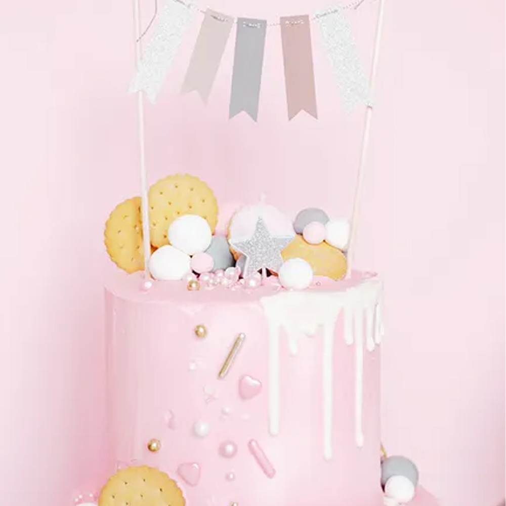 BIRTHDAY CANDLES STARS SILVER 3.5CM 5PCS - Image 3