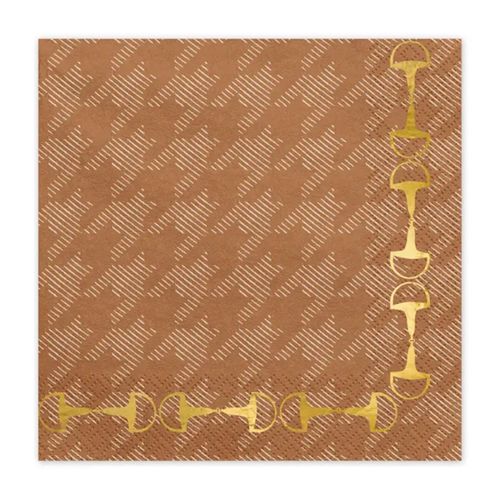 NAPKINS STIRRUPS MIX 33X33CM 12PCS
