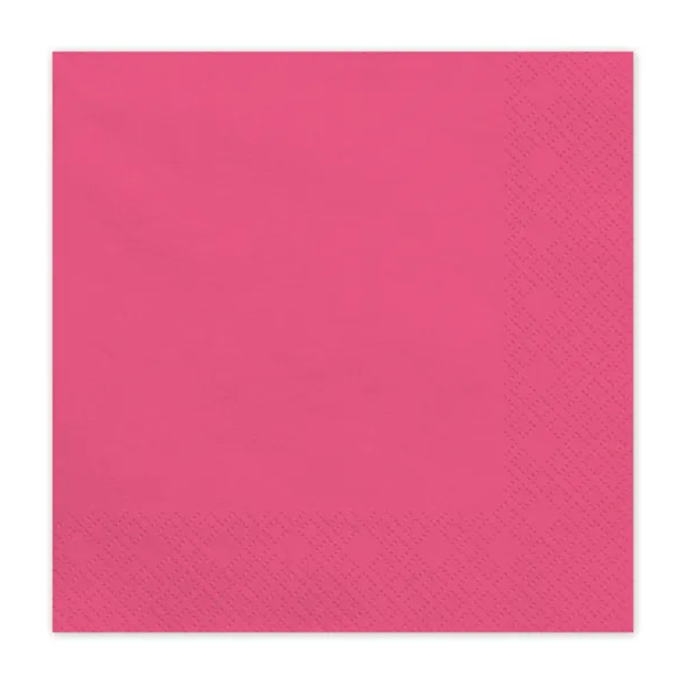 PAPER NAPKINS DARK PINK 33X33CM 20PCS