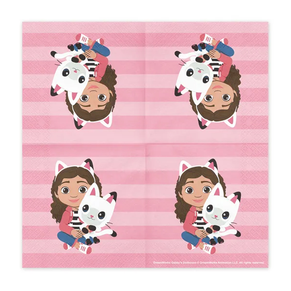 NAPKINS GABBY'S DOLLHOUSE 33X33 20PCS - Image 3