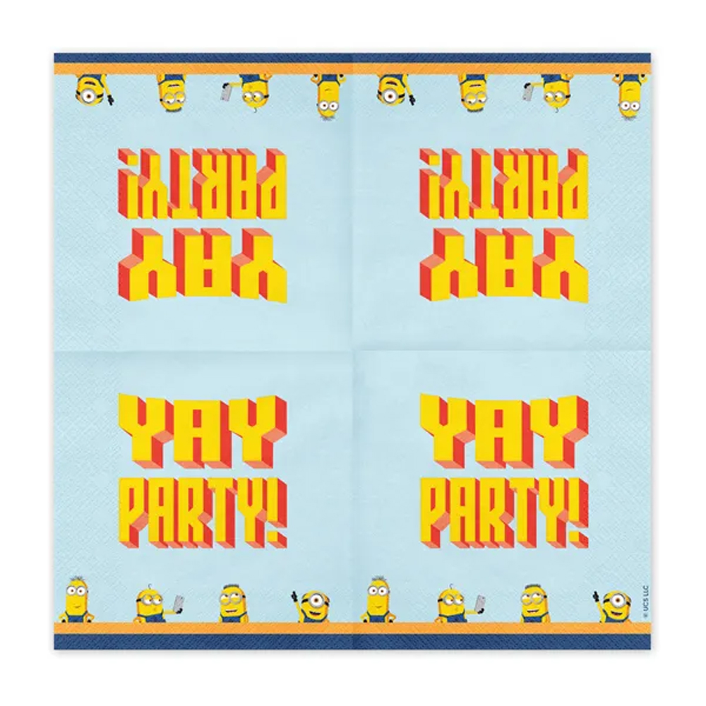 NAPKINS MINIONS 33X33CM 20PCS - Image 5