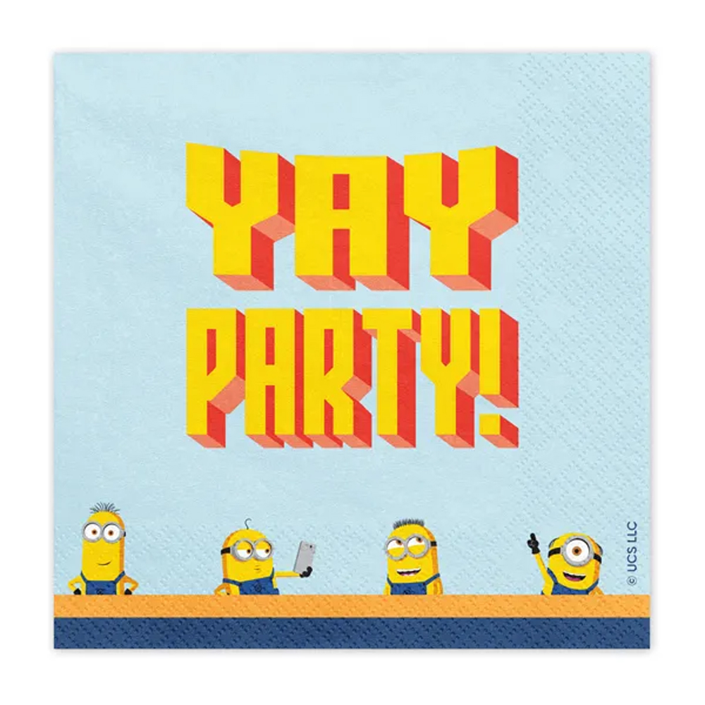 NAPKINS MINIONS 33X33CM 20PCS