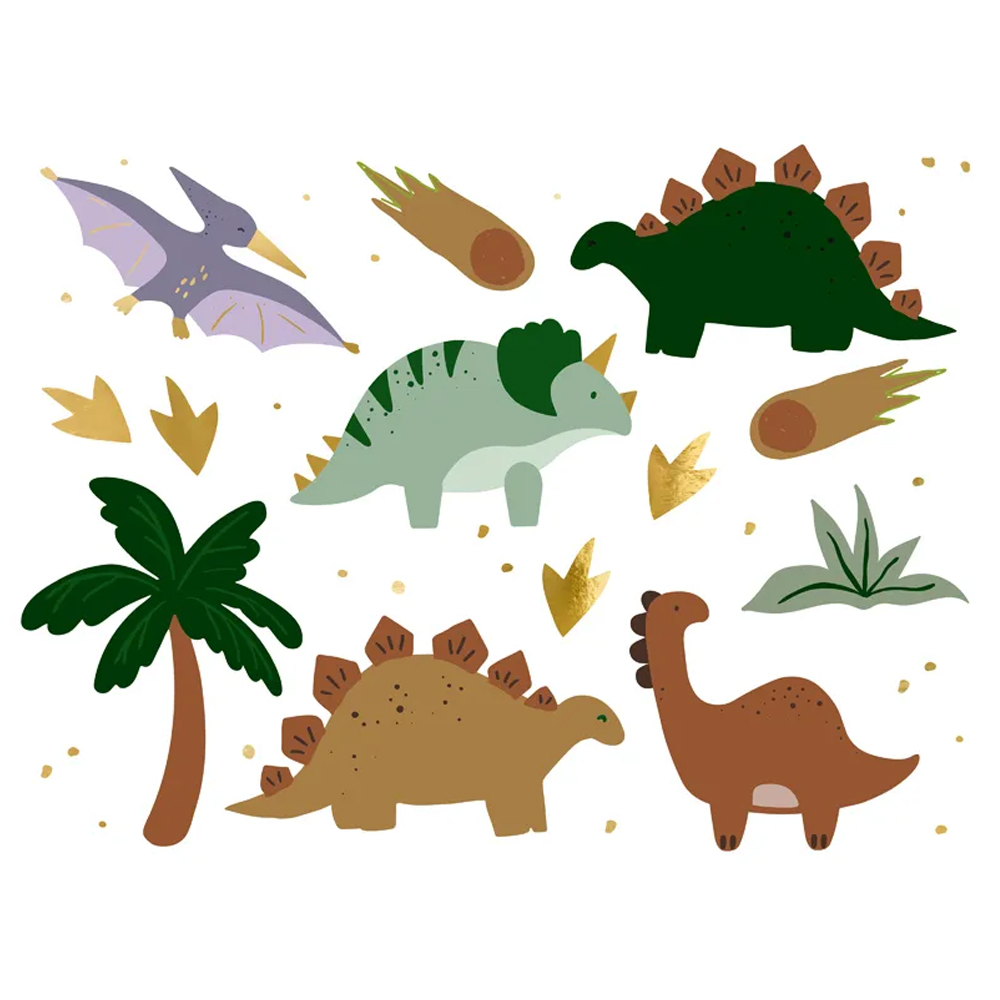 TEMPORARY TATTOOS DINOSAURS 13PCS